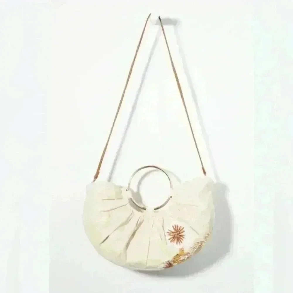 Anthropologie cotton raffia